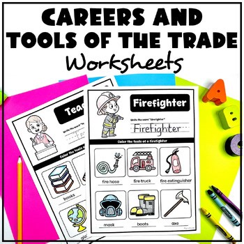 Community Helpers and Their Tools Worksheets| Career Awareness Activity for Kids
