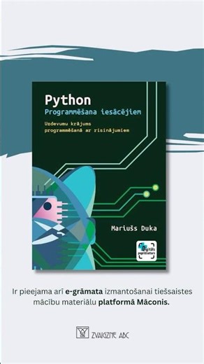 Mariušs Duka stāsta par "Python. Programmēšana iesācējiem" grāmatu.
