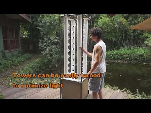 PVC Pipe Vertical Garden Quick Mount System Demo -Aquaponics and Hydroponics