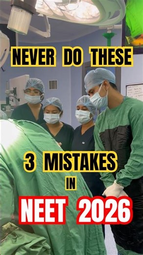 Avoid these 3 mistakes in NEET 2026 #neetmotivation #aiims #mbbslife #neetkota #vlog