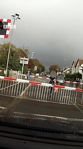 76K views · 115 reactions | Watch the moment this man jumped over a level crossing barrier just before a train sped past in Chichester on Monday. | BBC Kent | Facebook