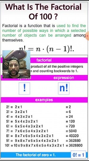 What is the factorial of 100? #whatis #shorts #trending #kaashivinfotech