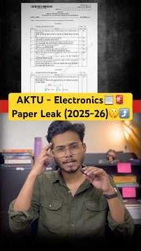 Fundamentals of Electronics Engineering One Shot 🫡 | AKTU PYQ + Important Questions 🔥