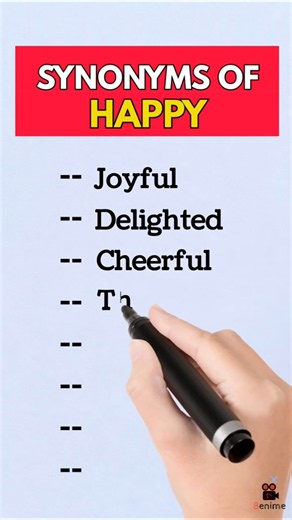 Improve Your English - Synonyms of happy #shorts # #english #spokenenglish