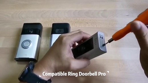 Ring Doorbell Screwdriver Kit, Double-Ended T6/T15 Driver with 2×5 Screw Set, Includes Screws for Ring Video Doorbell 2nd Gen, Compatible with Ring Video Doorbell, Doorbell 2, Pro & Elite