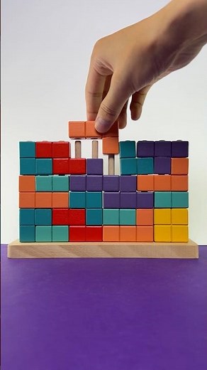 Colorful 3D Tetris ASMR