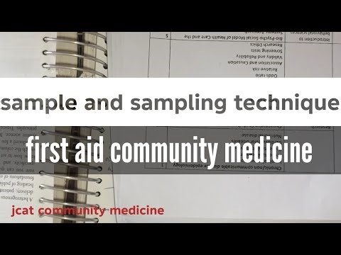 Sample and sampling techniques