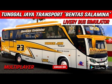 Bus Simulator X Multiplayer | Livery - TUNGGAL JAYA TRANSPORT 'BENTAS SALAMINA' [JetBus 3]