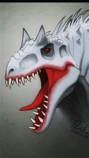 mordu vs indominus rex #battle #edit #jurassicworld #horror #indoraptor #brave