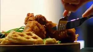 What's crispy, sweet and something we're totally craving right now? Chicken & waffles, of course! | MasterChef