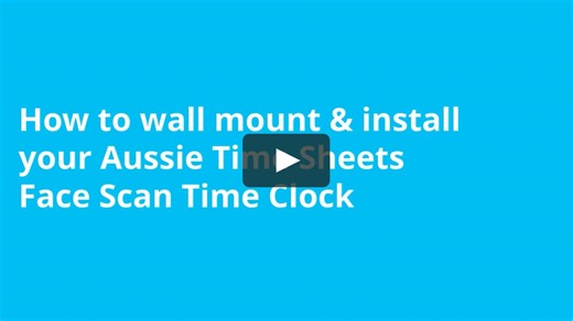 How to install ATS Face Scan Time Clock