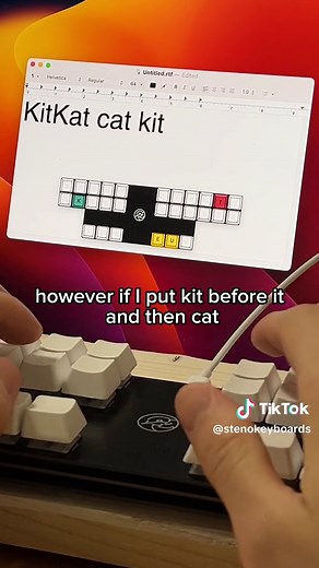 Stenography Keyboard: How to Type 'KitKat' Using Steno Machine