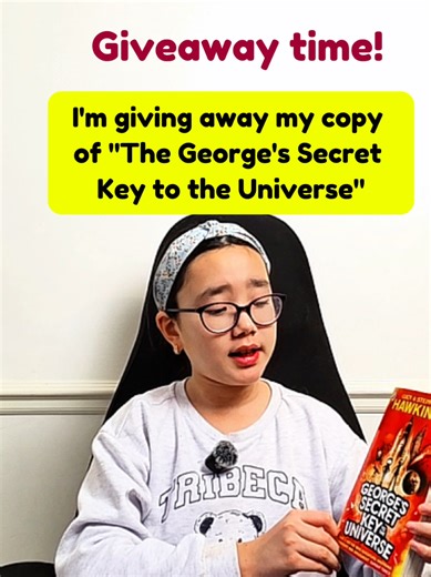✨🚀 GIVEAWAY TIME 🚀✨ To celebrate the start of my 30 Science Experiments Series, I’m giving away my copy of George’s Secret Key to the Universe by Lucy Hawking and Stephen Hawking 🌍🔭 I’ve already read it (and loved it!) and now I want to pass it on to someone who will enjoy this amazing space adventure just as much as I did 💙 📦 UK ONLY (I can ship within the UK) To enter: 🚀 Comment “SCIENCE!” or tell me your favourite science topic Winner will be chosen from the comments next Sunday, 22 Fe