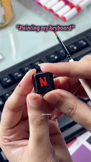 Painting my keyboard.. whats next? ❤️