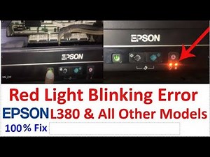 All Epson L382 L386 L486 Printer Red Light Blinking Error Solution 100% Easy