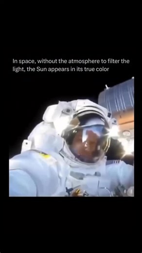 Make Sense of Reality on Instagram: "Second conclusion: Earth is not flat Did you know the Sun’s true color is actually white? ☀️ While we often see it as yellow, orange, or red from Earth, this is due to Rayleigh scattering in the atmosphere, which filters out shorter wavelengths like blue and violet. The remaining light appears warmer in tone. But in space, without atmospheric interference, the Sun appears white. That’s because it emits all visible wavelengths of light, combining to form white