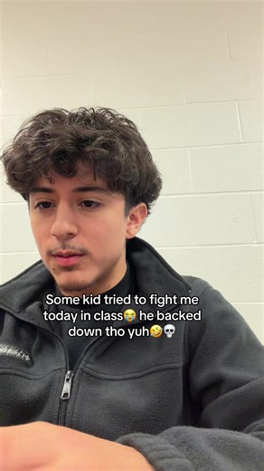 kid got scared 😳 😂 #school #fight #scared #kiddo #tuff | kid rages in class