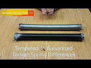 Torsion Spring Differences - Tempered vs Galvanized @ Veteran Garage Door