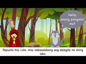 Little Red Riding Hood in Tagalog | Stories and Folklores