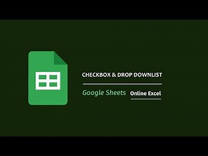 ✅Google Sheets Checkbox and Dropdown list? | Tutorial
