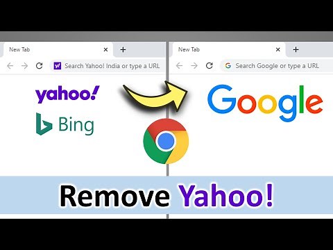 How to Change Yahoo to Google in Chrome | Remove Yahoo search engine from chrome