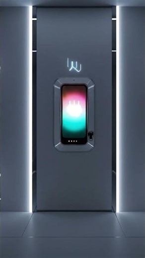 Futuristic Door Lock & Unlock! 🔒✨ Satisfying AI Security Tech AI ASMR #shorts