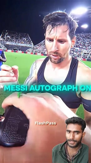 #messi autograph on fans camera 📸