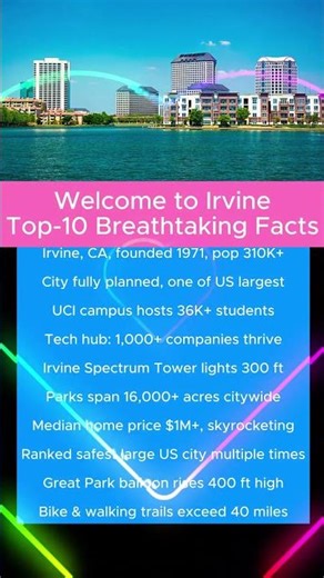 Welcome to Irvine: Top-10 Breathtaking Facts #USA #city #Irvine #CA
