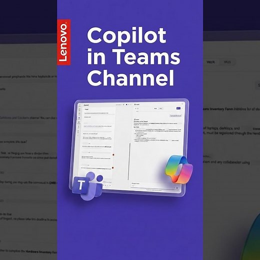 Use Copilot in a Teams Channel | Lenovo Support's Microsoft Copilot Tips