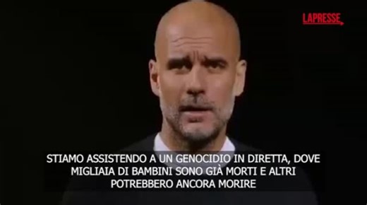 L'appello di Pep Guardiola per Gaza: «Stiamo assistendo a un genocidio in diretta»