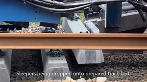 📽️ The 'Snark' new track construction train in action, laying new sleepers and clipping rail into place ... Find out about our track machines and vehicles: ➡️ https://www.networkrail.co.uk/running-the-railway/looking-after-the-railway/our-fleet-machines-and-vehicles/ #MachineMonday | Network Rail