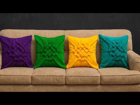 Sew This Stunning Geometric Patchwork Cushion | Easy Tutorial with Perfect Results!