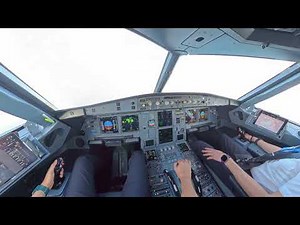 A320 Cockpit LANDING: Pilot View UUDD-URSS | Captain Donatas