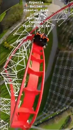 Hyperia Roller Coaster Ride | UK's Tallest & Fastest Thrill POV 4K#rollercoaster #thrillride#extreme