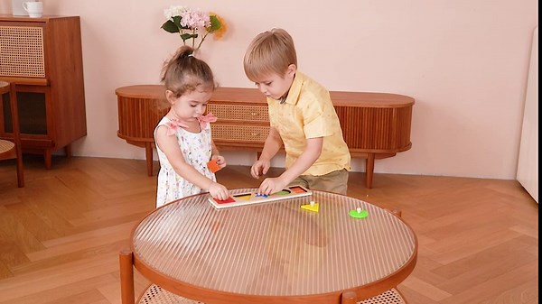 First Jumbo Knob Wooden Shape Puzzle for Toddlers 1-3,Montessori Toddler Puzzle Toys for1-2 Year Old,Preschool Learning Peg Puzzles Toys for Baby Kids