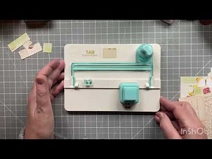 Creating Mini File Folders - Tab Punch Board Demo | #junkjournal #wermemorykeepers