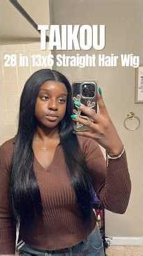 Taikou 28” Straight Wig Install 🔥 Affordable Amazon Wigs