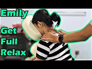 ASMR Relaxing Full Head and Back Massage for Emily