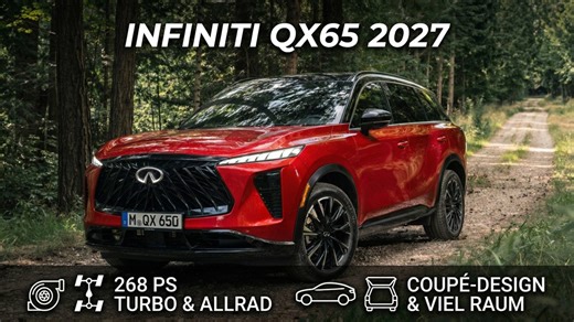 2027 Infiniti QX65: Neues 268 PS Coupé-SUV mit Luxus & Style