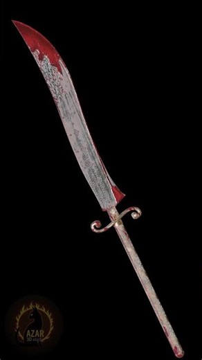 Sword 3D Game Ready with 6 Textures and 5 LODs PBR 4K 🔥 #shortsfeed #shorts