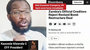 32K views · 1K reactions | Breaking NEWS :Debt restructuring COLLAPSED. Hakainde Hichilema , come back home IMMEDIATELY, BAD ECONOMIC EMERGENCY here. | Kasonde Mwenda C | Facebook