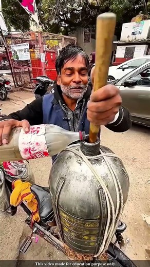 Old Fashioned method of inflating gas balloons #funny