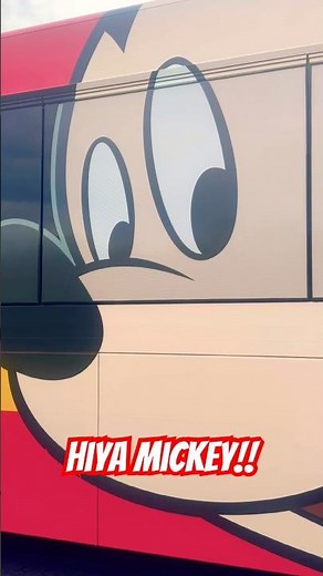 Mickey Bus 🚌 At Walt Disney World #shorts #disney #disneyworld #disneyparks #bus #fun