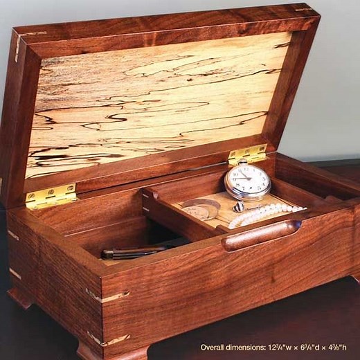 Woodcraft Magazine Jewelry/Keepsake Box - Downloadable Plan , (Plan 19)