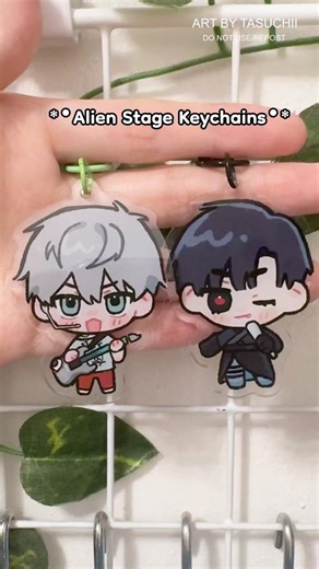 Alien Stage Keychains! Now available in my shop !✨ #ALNST #keychains #ivantill #mizisua #hyuluka