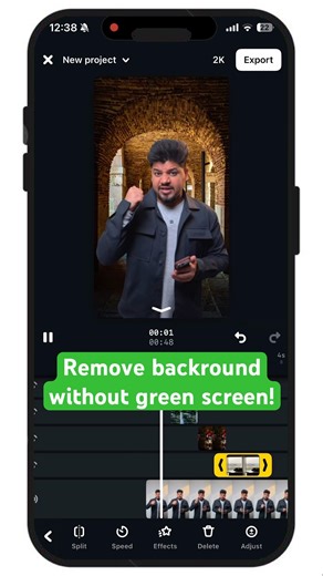 Remove background without green screen! #edit #greenscreen #camera #cinematic #cinematography
