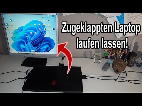 Laptop zugeklappt nutzen und laufen lassen mit Bildschirm bei Windows 11