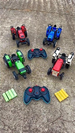 4 remote control farmer tractor testing #jcb #tractor #truck #viral #shorts