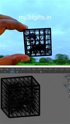 Photo shadow cube 3d print gifts #3dprinting #gift