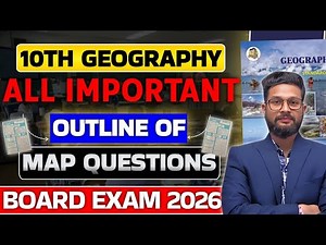 10TH GEOGRAPHY ALL IMPORTANT OUTLINE OF MAP QUESTIONS | BOARD EXAM 2026 |JR TUTORIALS |